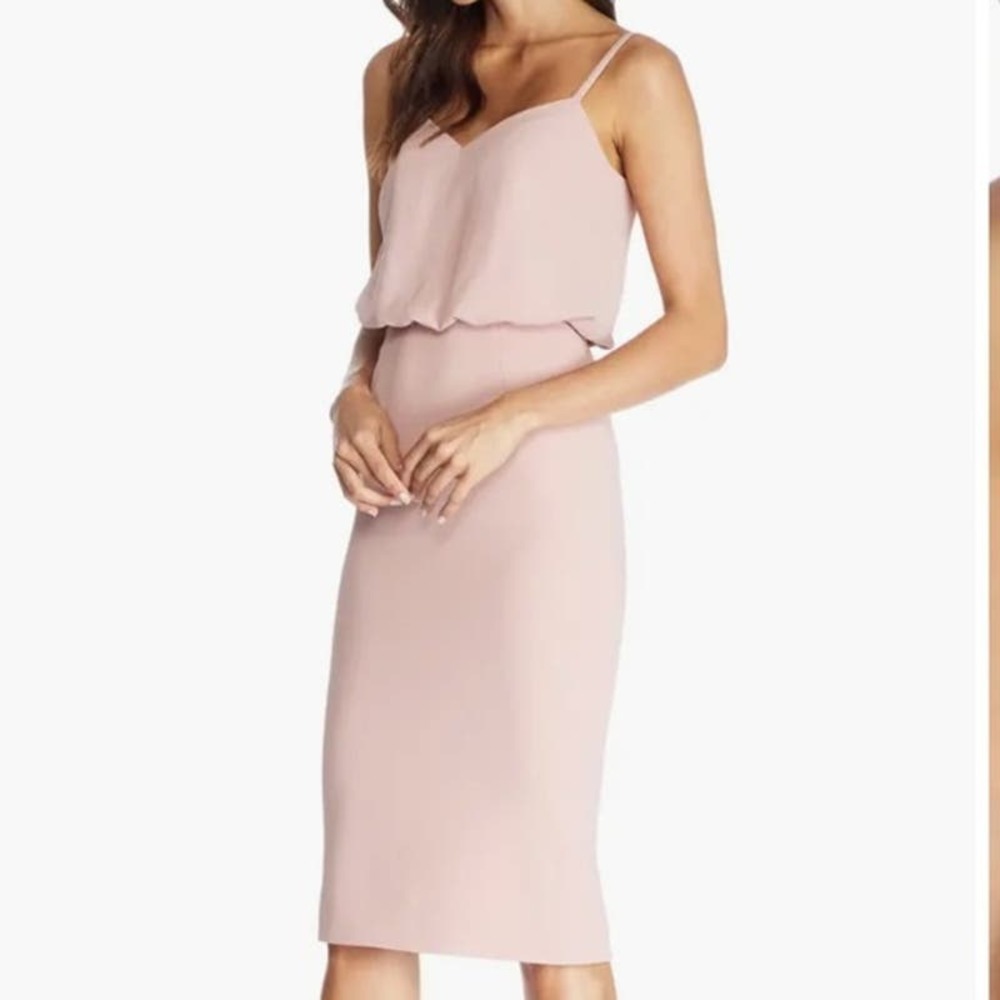 NWT Dress the Population Alonda Dress - Blush - L